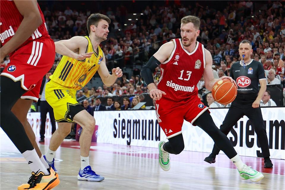 Bald in der NBA Europe? Alba gegen Bayern. (Archivbild)Matthias Stickel/dpa