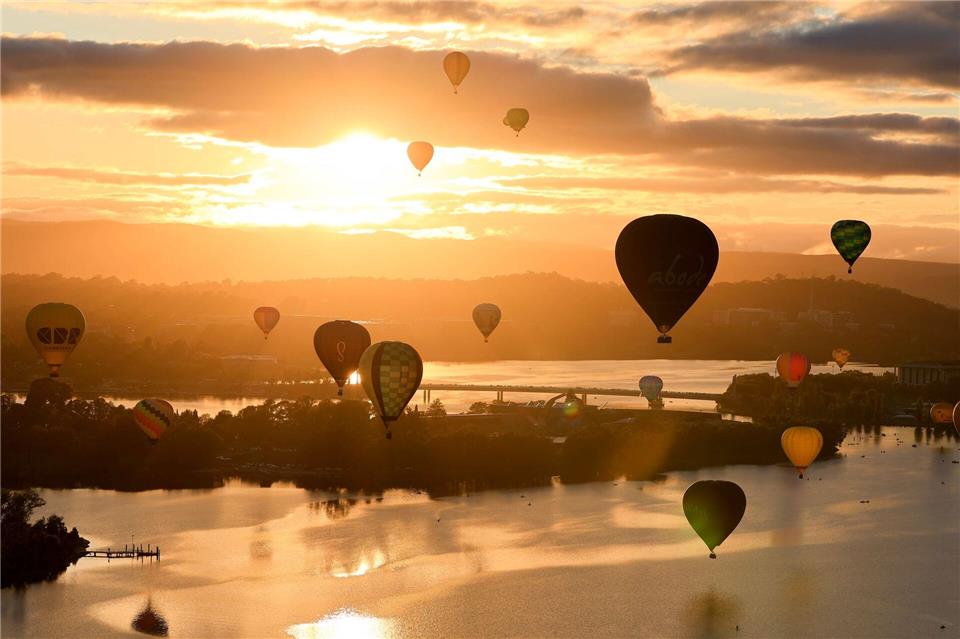 Ballonfestival Canberra Balloon Spectacular in Australien.Chu Chen/XinHua/dpa