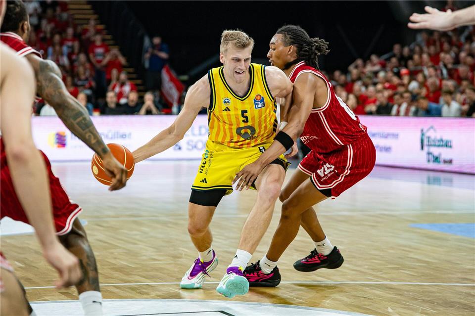 Bamberg verteidigte im Heimspiel stark.Daniel Löb/dpa