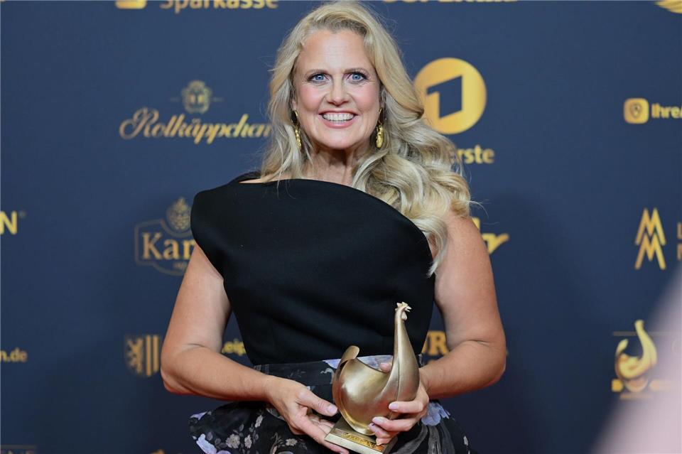 Barbara Schöneberger wurde bei der Verleihung der Goldenen Henne bereits zum zweiten Mal ausgezeichnet.Jennifer Brückner/dpa
