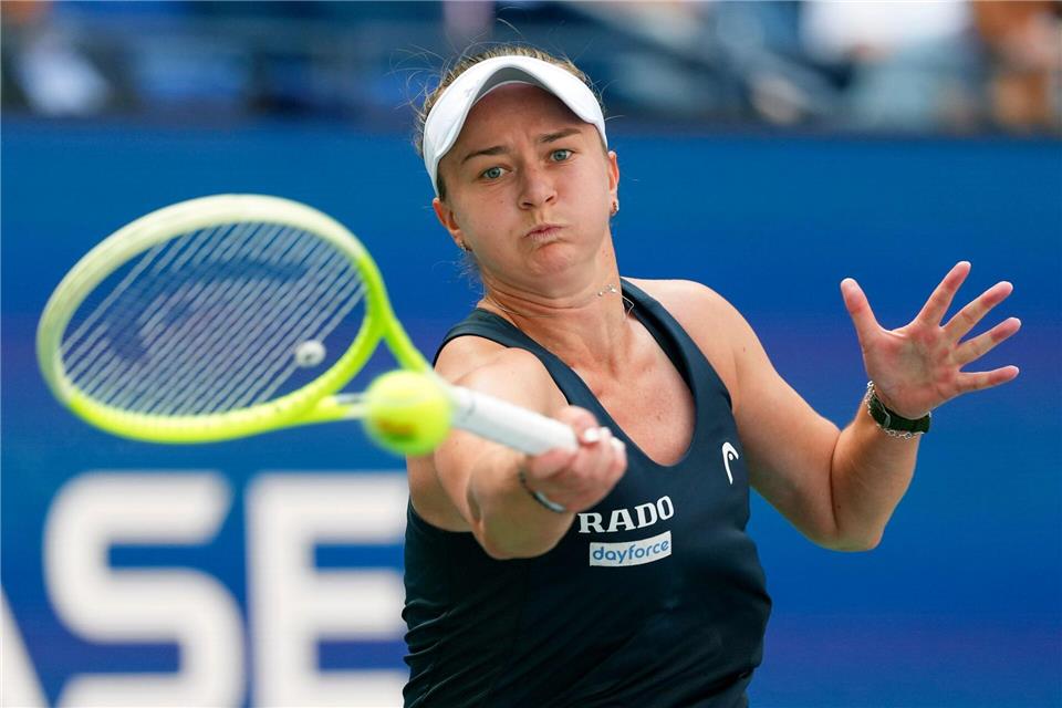Barbora Krejcikova muss ihre Hoffnung auf den ersten US-Open-Titel aufgeben.Kirsty Wigglesworth/AP/dpa