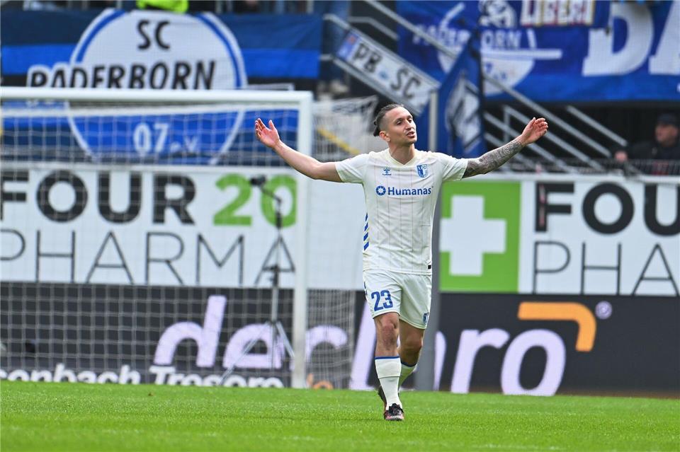 Baris Atik kam gegen Paderborn nicht so zur Geltung wie zuletzt.Swen Pförtner/dpa