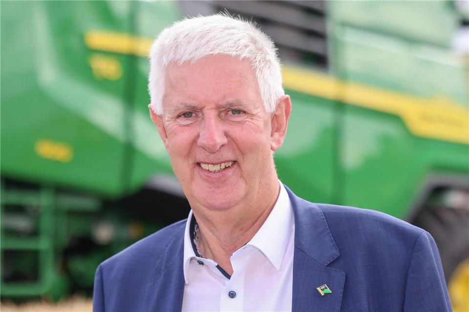 Bauernverbandspräsident Olaf Feuerborn begrüßt den Regierungswechsel. (Archivbild) Peter Gercke/dpa