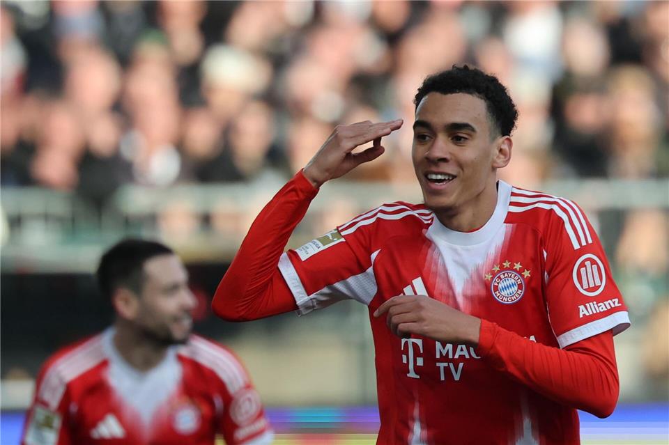 Bayern-Torschütze Jamal Musiala. Christian Charisius/dpa