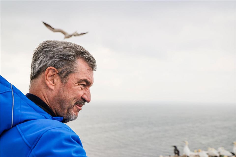 Bayerns Ministerpräsident Markus Söder (CSU) will auf jeden Fall Helgoland erneut besuchen.Frank Molter/dpa