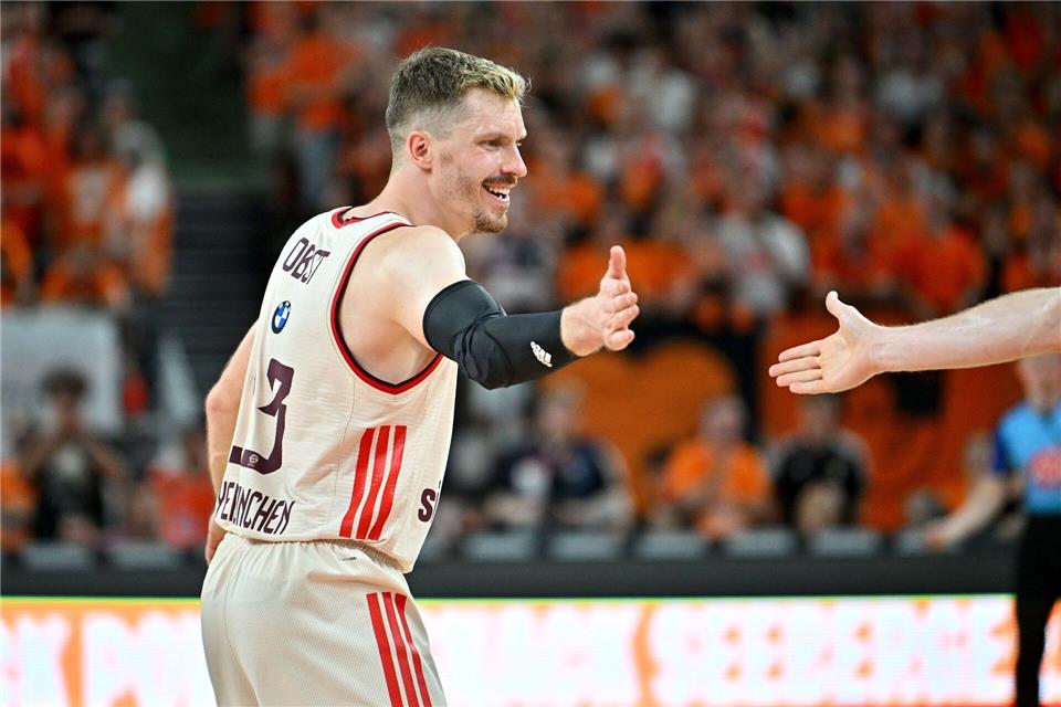 Bayerns Welt- und Europameister Andreas Obst traf gegen Bamberg fünf Dreier. (Archivbild)Jan-Philipp Strobel/dpa