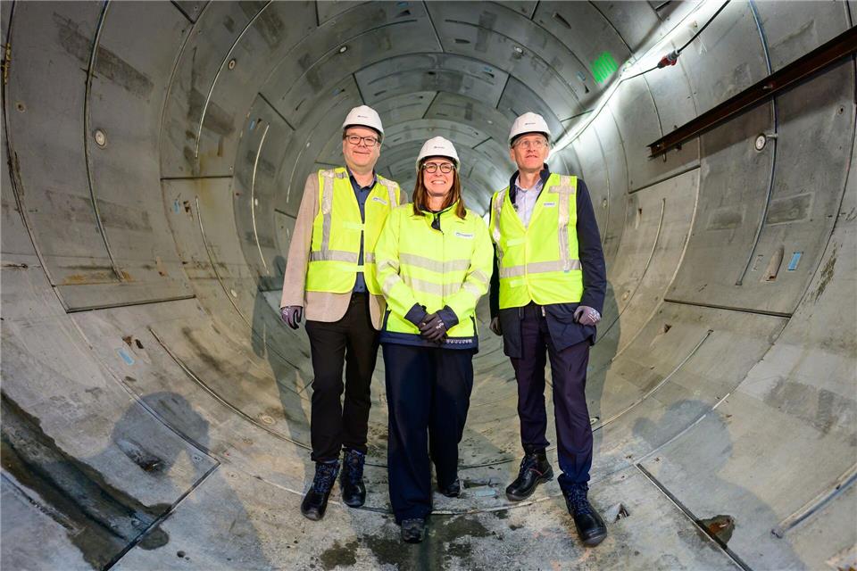 Beginnend Ende 2027 sollen die Kabel in den Schacht mit vier Metern Durchmesser eingezogen werden. Philipp Schulze/dpa
