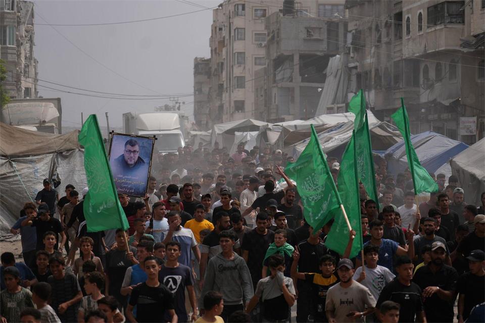 Begräbnis von Hamas-Kämpfern im September 2026 im Gazastreifen. (Archivbild)Jehad Alshrafi/AP/dpa