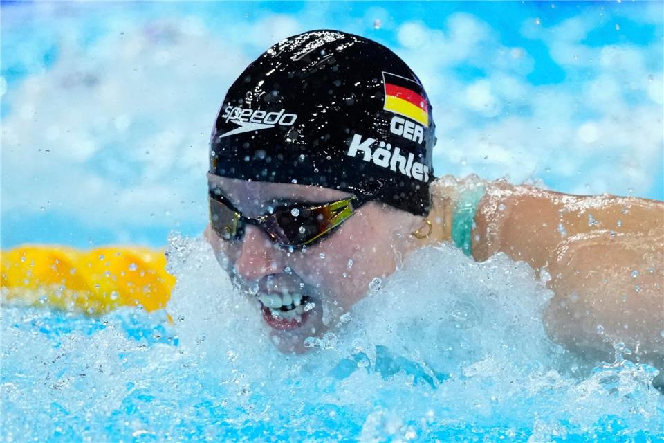 Bei Angelina Köhler reichte es nicht für eine Medaille.Vincent Thian/AP/dpa