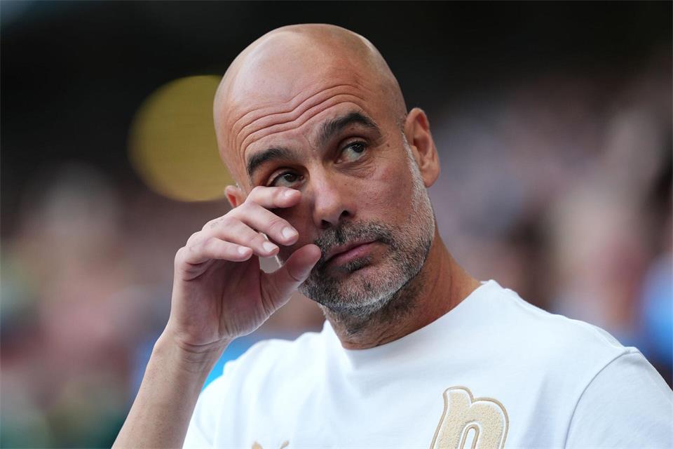 Bei Citys Champions-League-Spiel gegen Paris wird Ex-Coach Pep Guardiola im Stadion erwartet. (Archivbild)Martin Rickett/PA Wire/dpa