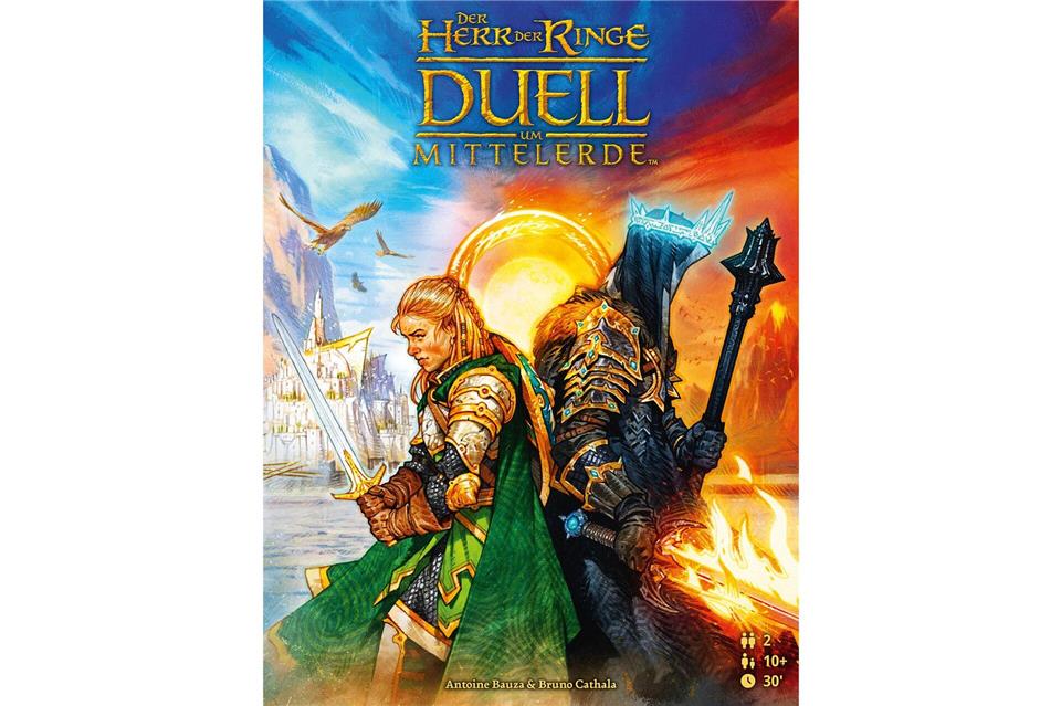 Bei „Der Herr der Ringe - Duell um Mittelerde“ tauchen die Duellanten in die Welt des Romans von J. R. R. Tolkien ein. Es werden drei Kapitel gespielt. Repos Production/Asmodee/dpa-tmn