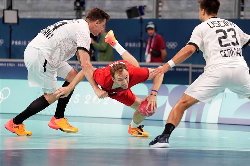 Bei Olympia 2024 nicht aufzuhalten: Dänemarks Mathias Gidsel. (Archivbild)Marcus Brandt/dpa