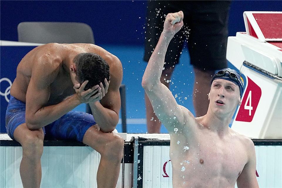 Bei Olympia vor zwei Jahren feierte Lukas Märtens seinen größten Erfolg. (Archivbild)Michael Kappeler/dpa