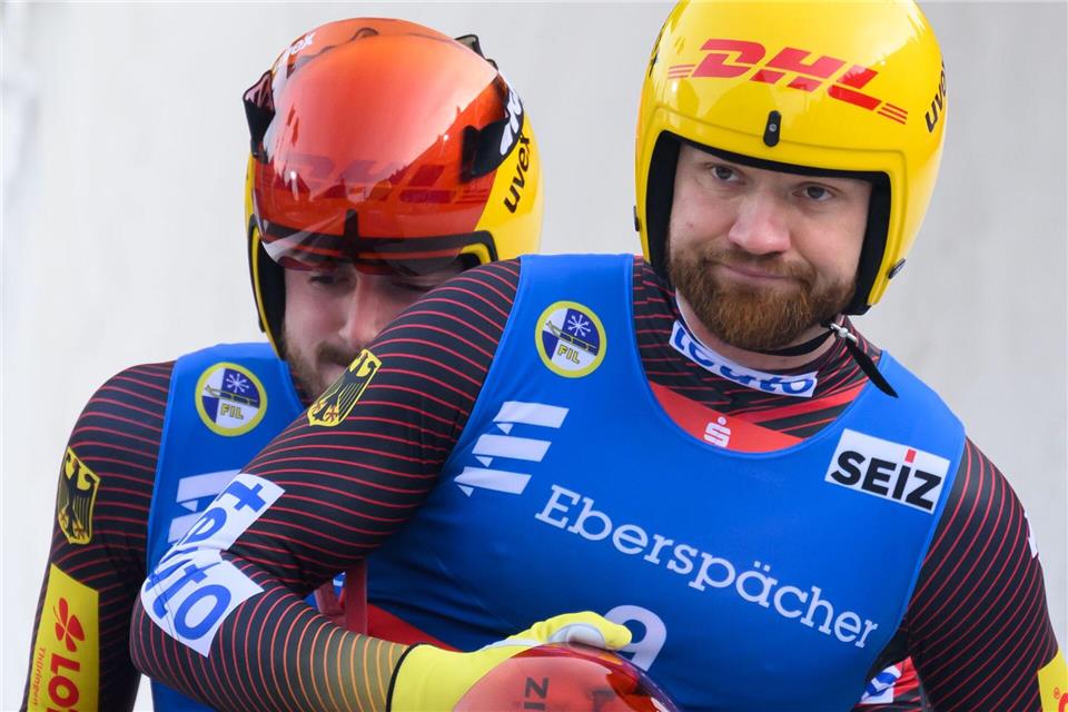 Bei Toni Eggert und Florian Müller (Deutschland) funktioniert es gerade überhaupt nicht. Robert Michael/dpa