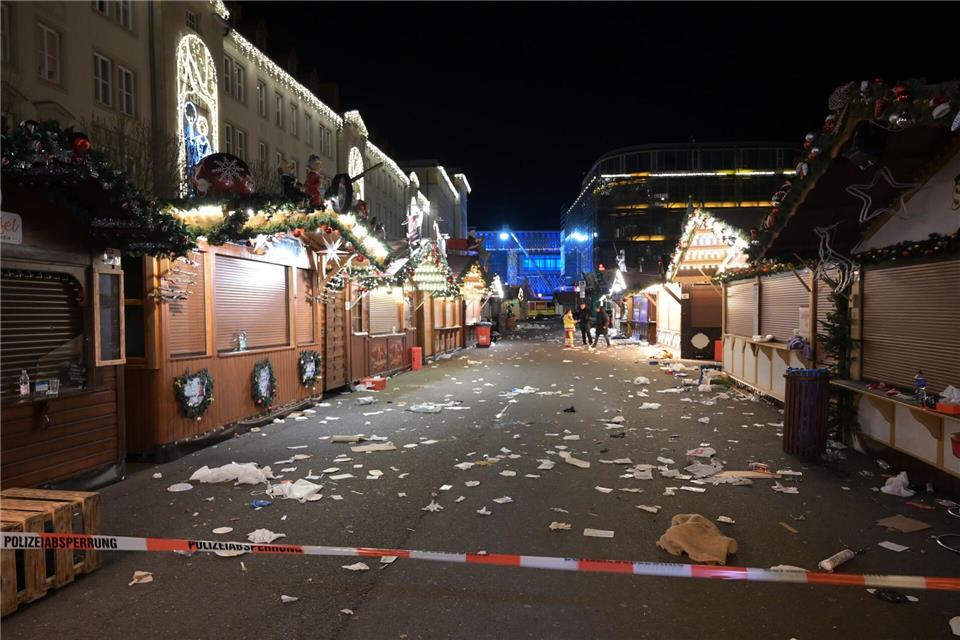 Bei dem Anschlag auf den Magdeburger Weihnachtsmarkt starben sechs Menschen, mehr als 300 wurden verletzt. (Archivbild)Heiko Rebsch/dpa