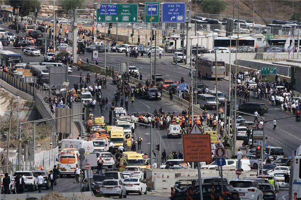 Bei dem Anschlag wurden mindestens sechs Menschen getötet.Mahmoud Illean/AP/dpa