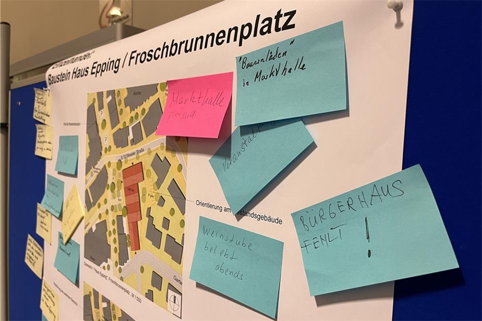Bei den beiden Bürgerforen hatten die Raesfelder Gelegenheit, Vorschläge für den Ortskern zu machen.