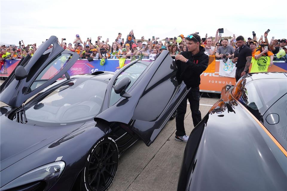 Bei den britischen Fans hoch im Kurs: Lando Norris. Bradley Collyer/PA Wire/dpa