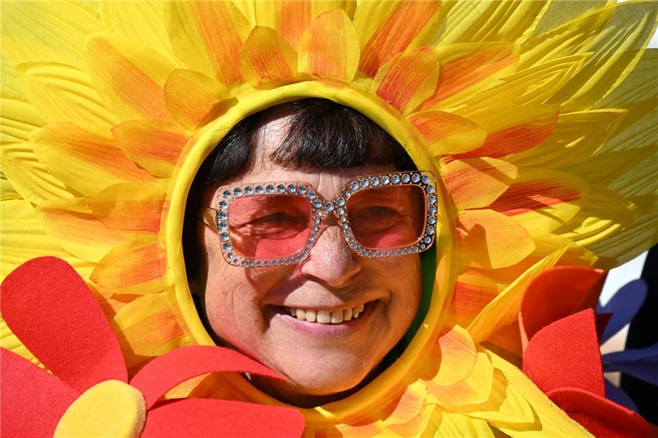 Bei der Eröffnung der Landesgartenschau am Vormittag gab es schon besondere Hingucker.Martin Schutt/dpa