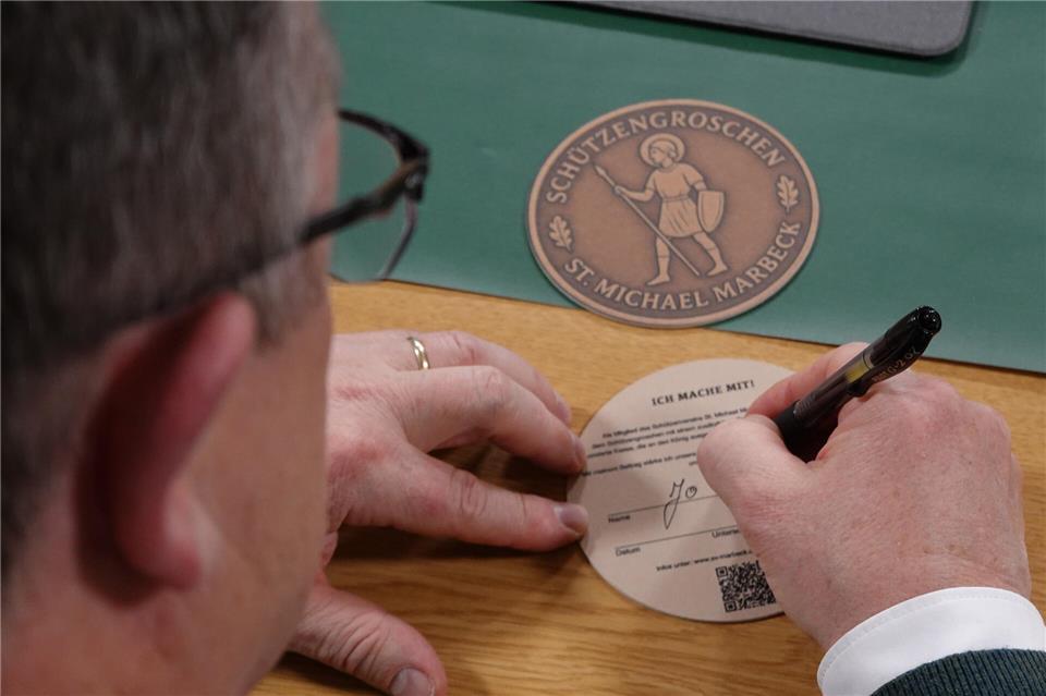 Bei der Hauptversammlung haben alle rund 100 anwesenden Schützen ihre Teilnahme am „Schützengroschen“ erklärt.