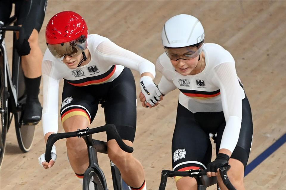 Bei der Straßen-EM in Frankreich reichte es für Franziska Brauße (l) und Lisa Klein nicht zu einer Top-Ten-Platzierung. (Archivbild)Sebastian Gollnow/dpa