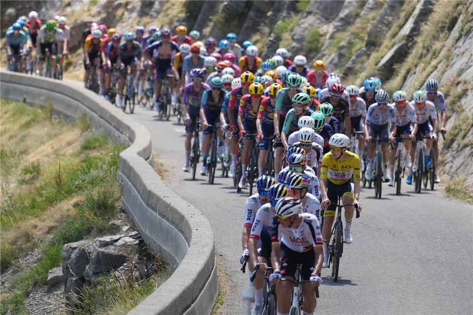 Bei der Tour de France ging es auf der 19. Etappe nach Alpe d’Huez hinauf.Mosa’ab Elshamy/AP/dpa