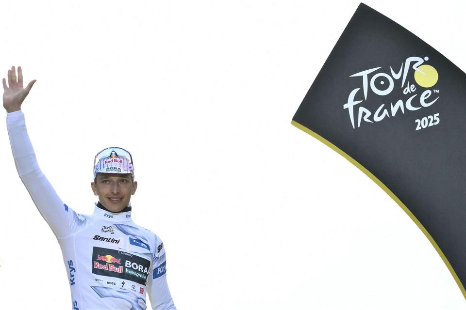 Radprofi Lipowitz mit Nasenoperation Bei der Tour wieder dabei: Florian LipowitzMarco Bertorello/AFP/dpa