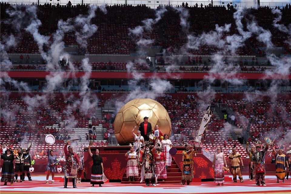Bei der WM-Eröffnungsfeier in Kanada blieben viele Plätze leer.Stephanie Scarbrough/AP/dpa