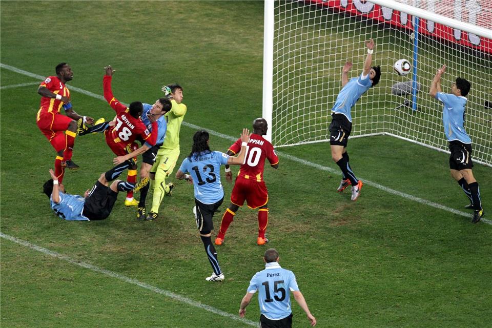 Bei der WM scheiterte Ghana im Viertelfinale unglücklich an Uruguay. (Archivbild)Jon Hrusa/EPA/dpa