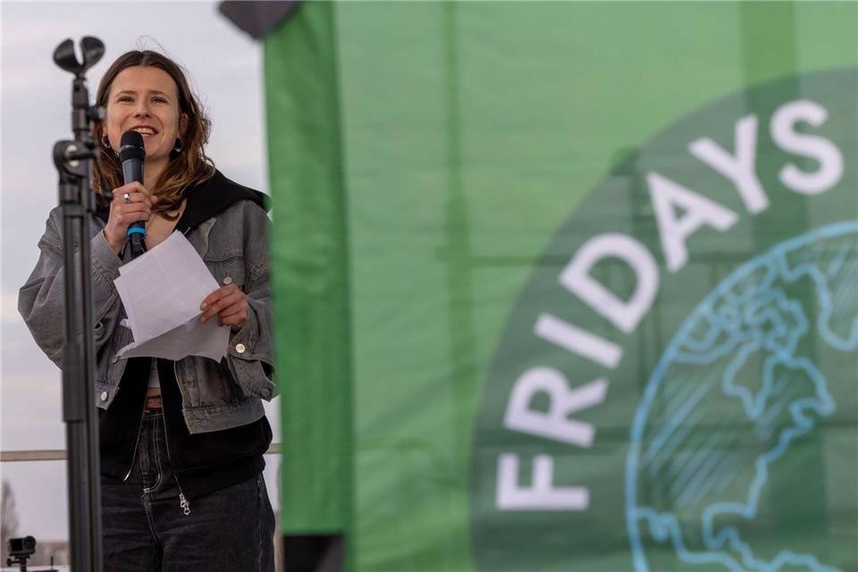 Bei jedem Ergebnis am Sonntag gebe es unglaublich viel zu tun, sagte Luisa Neubauer in Mainz.Helmut Fricke/dpa