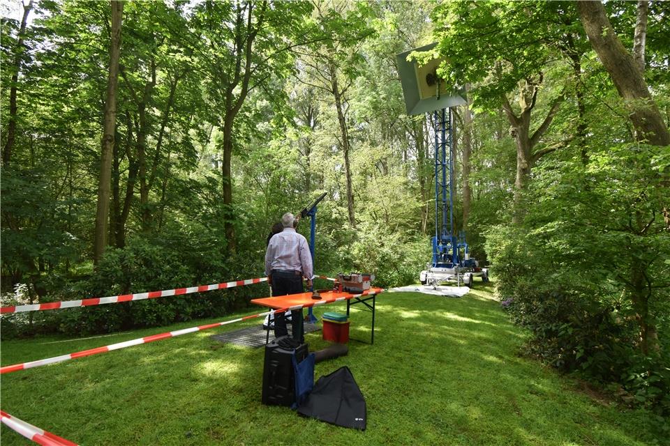 Bei tollem Wetter erfolgte das Vogelschießen in Borkenwirthe.