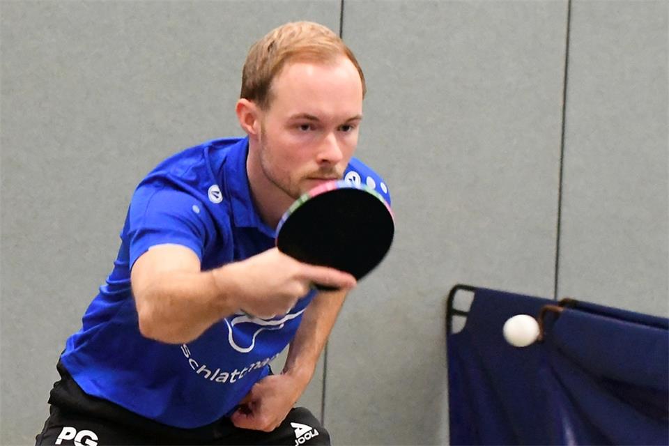 Beim 8:8 gegen den SC Südlohn holte Philipp Gahlmann im Einzel und im Doppel vier Punkte für die Gemener Westfalia.