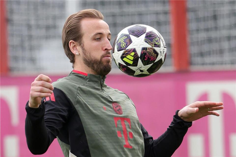 Beim Abschlusstraining in München war Harry Kane dabei.Philippe Ruiz/dpa