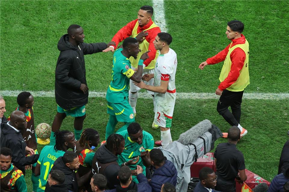 Beim Finale des Afrika Cups gab es reichlich Ärger.  Youssef Loulidi/AP/dpa
