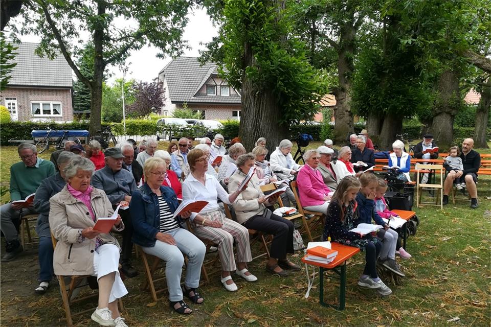 Beim Heimatverein Erle wurde viel gesungen.