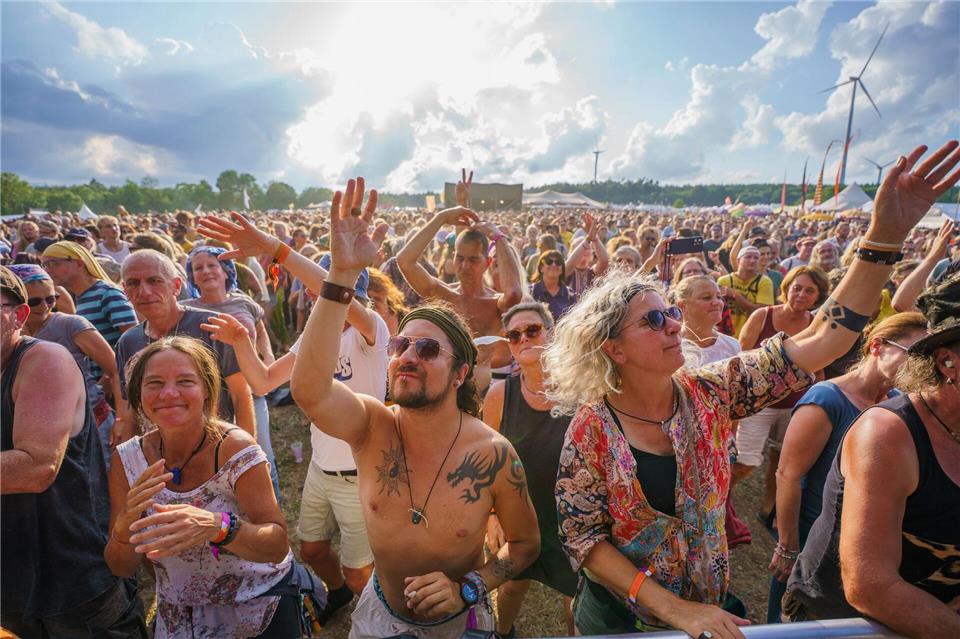 Beim Herzberg-Festival feiern an diesem Wochenende wieder tausende Menschen. (Archivbild)Andreas Arnold/dpa