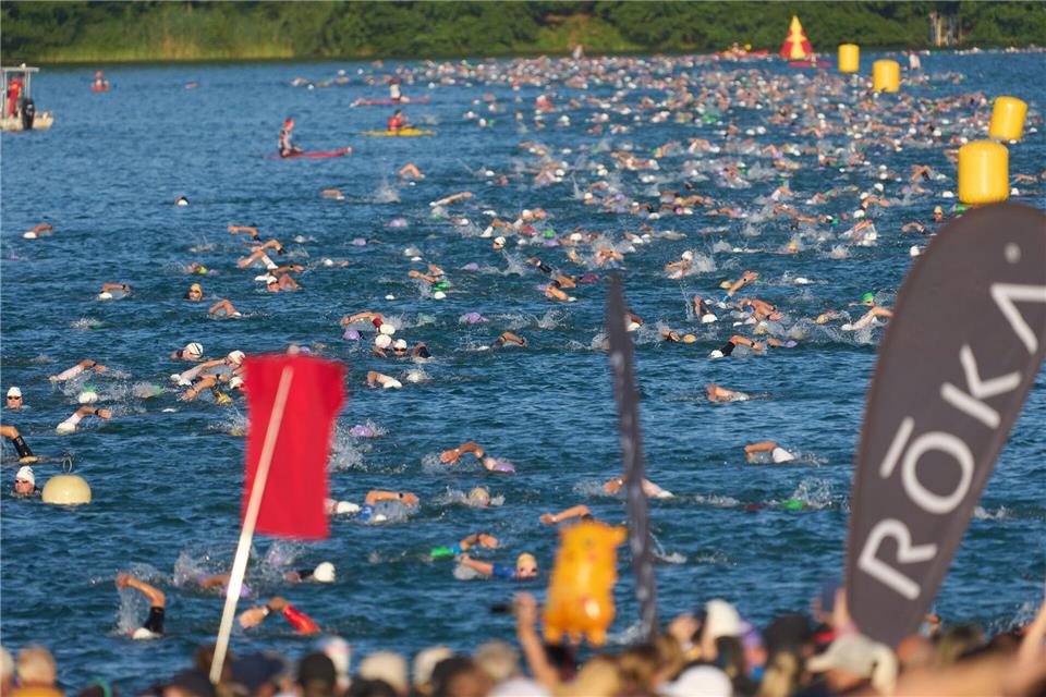 Beim Ironman in Frankfurt wird der Europameister gesucht. (Archivbild)Thomas Frey/dpa