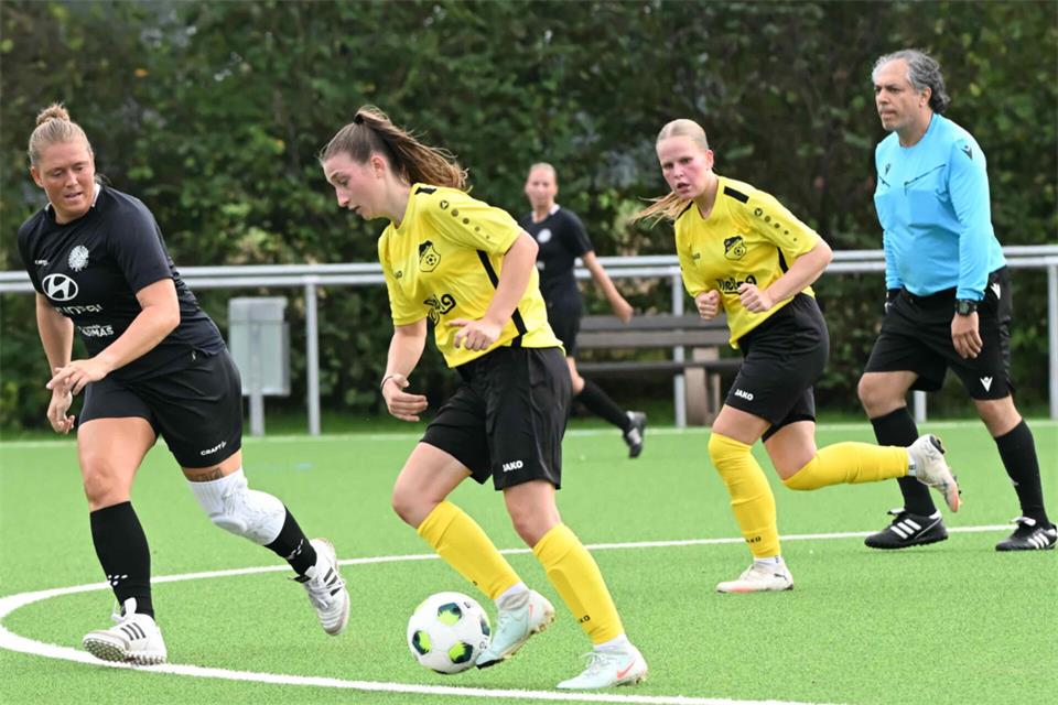 Beim Marbecker 2:0-Erfolg in Dortmund-Brechten erzielte Katharina-Amalia Weiland den entscheidenden zweiten Treffer für die Schwarz-Gelben.