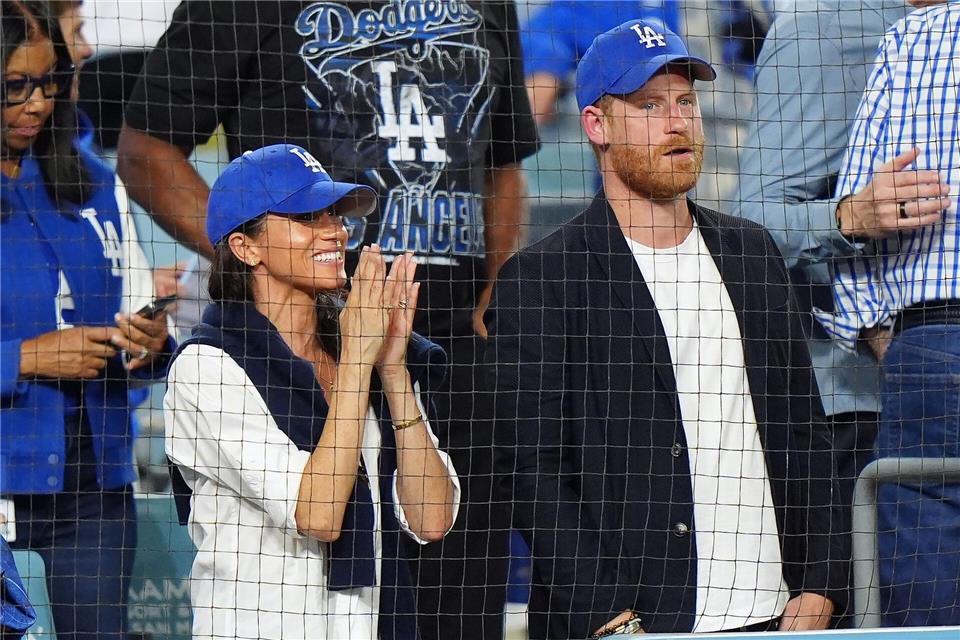 Beim Spiel der L.A. Dodgers gegen die Toronto Blue Jays hatten Harry und Meghan deutlich ihre Unterstützung für das Team aus Los Angeles gezeigt. (Archivbild)Frank Gunn/The Canadian Press via AP/dpa