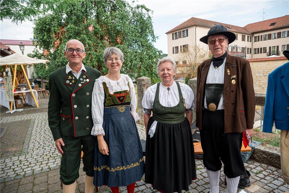 Beim Tag der Franken stand Tracht hoch im Kurs.Daniel Vogl/dpa