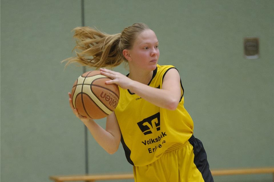 Beim hauchdünnen Erler 45:42-Auswärtserfolg in Essen erzielte Anna-Sophie Ostermann zwei Punkte für die Eintracht.