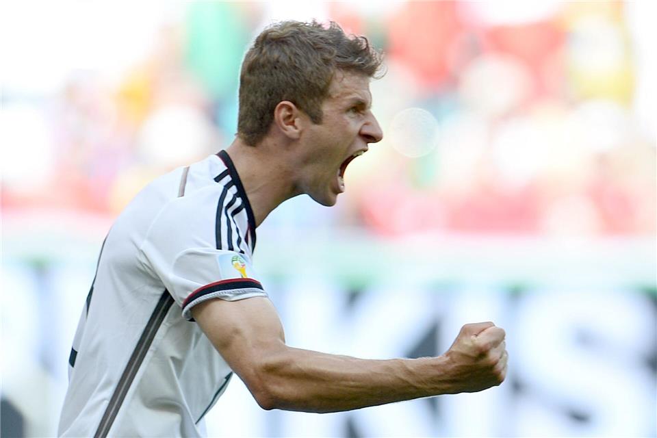 Beim letzten deutschen WM-Triumph 2014 sorgt Thomas Müller für die Initialzündung. (Archivbild)Andreas Gebert/dpa