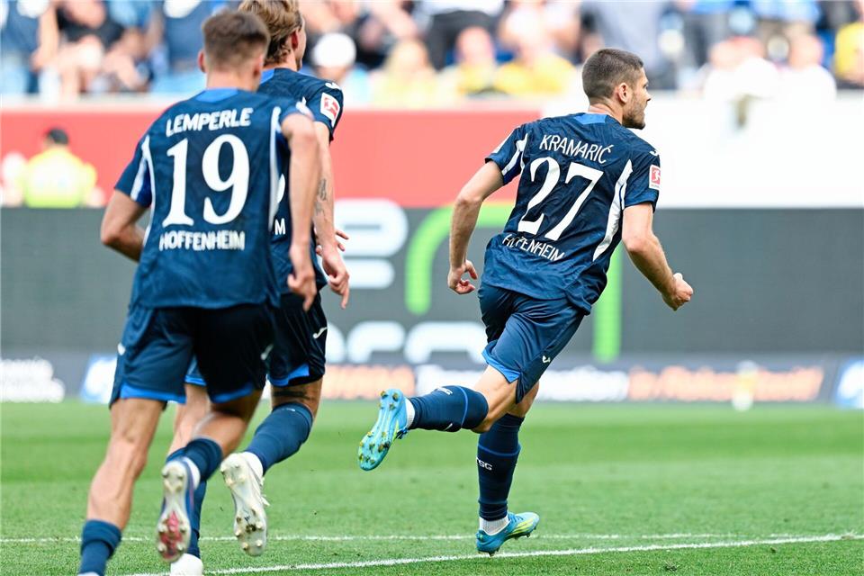 Bejubelt das Führungstor: Andrej Kramaric.Uwe Anspach/dpa