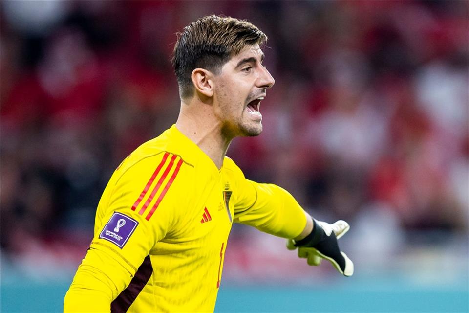 Belgiens Torwart Thibaut Courtois fällt für den Test gegen Deutschland aus.