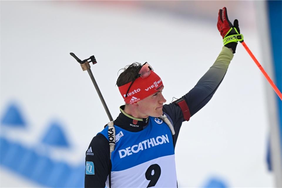 Benedikt Doll ist nach dem Massenstart zum Abschluss der WM enttäuscht.