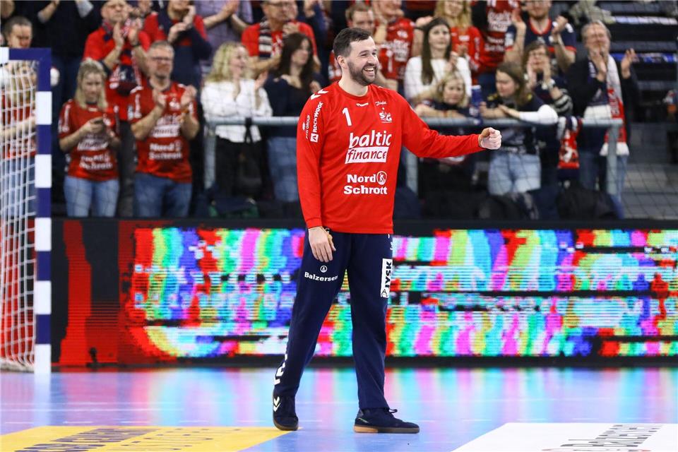 Benjamin Buric und die SG Flensburg-Handewitt waren in Frankreich gefordert. (Archivbild)Michael Hundt/dpa