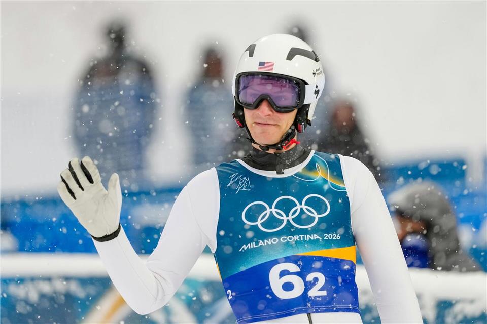 Benjamin Loomis entging nur knapp einem harten Crash.Matthias Schrader/AP/dpa