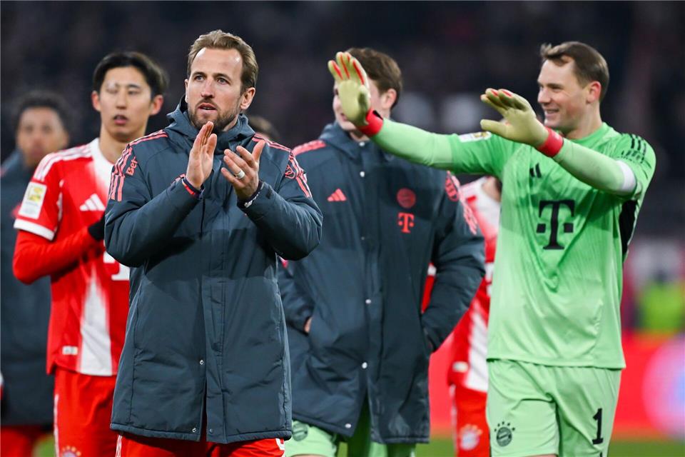 Bereit für das Topspiel: Harry Kane (l) und Manuel Neuer (r). (Archivbild)Sven Hoppe/dpa