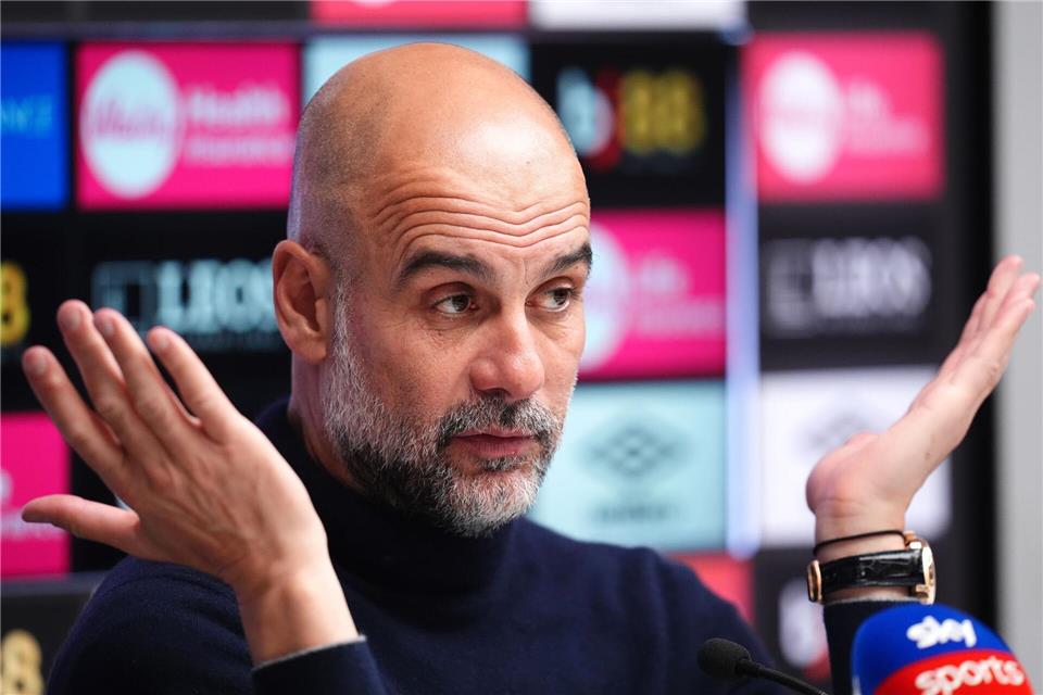 Berichten zufolge steht Pep Guardiola bei Manchester City vor dem Abschied.John Walton/PA Wire/dpa