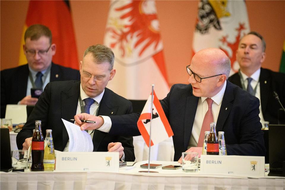 Berlin hat aktuell den Vorsitz der Ministerpräsidentenkonferenz-Ost.Bernd von Jutrczenka/dpa